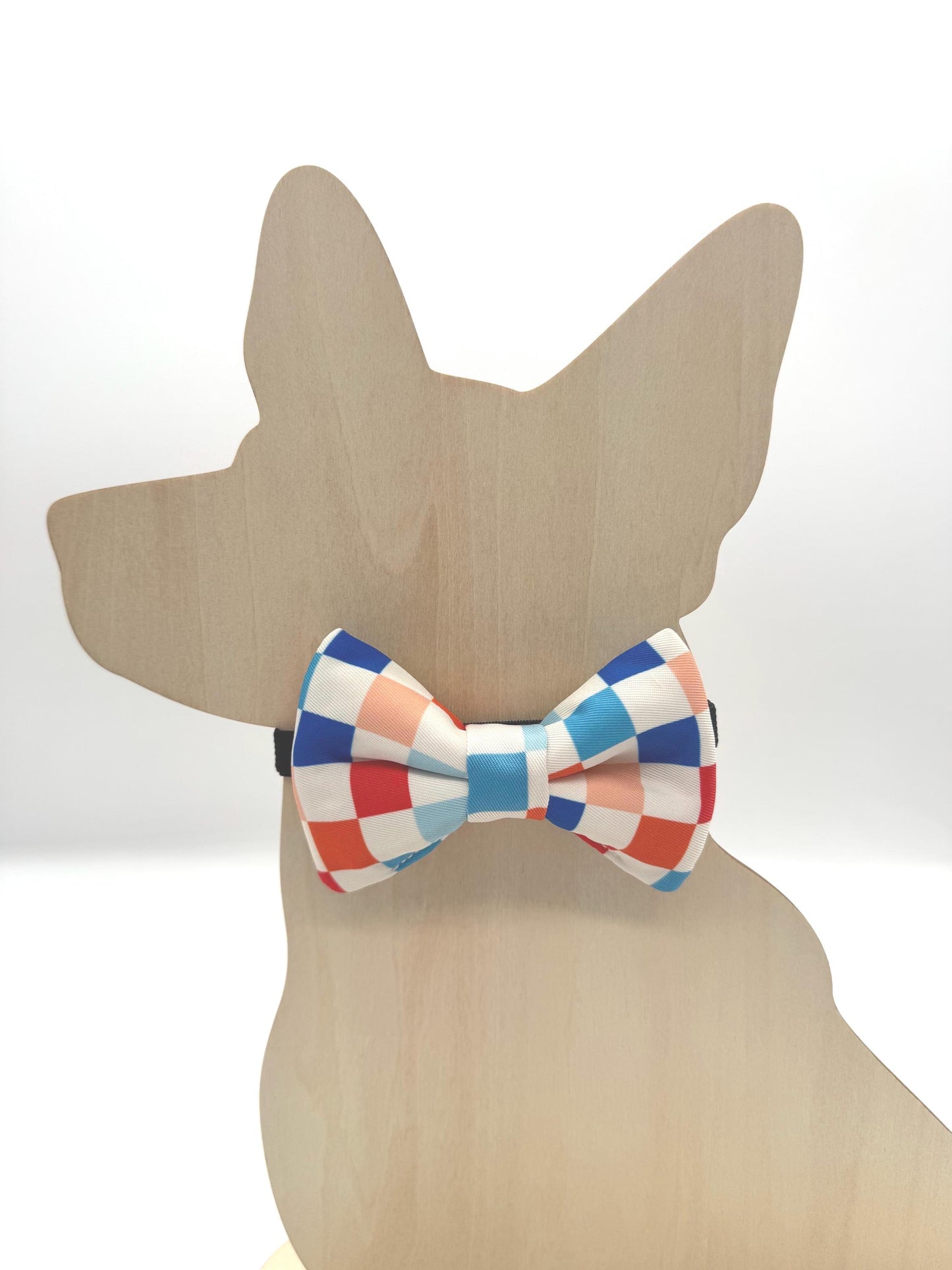 Pet Bow Tie, Checkered Pattern, Collar Accessory, Summer, Bow, Dog Bow Tie, Cat Bow