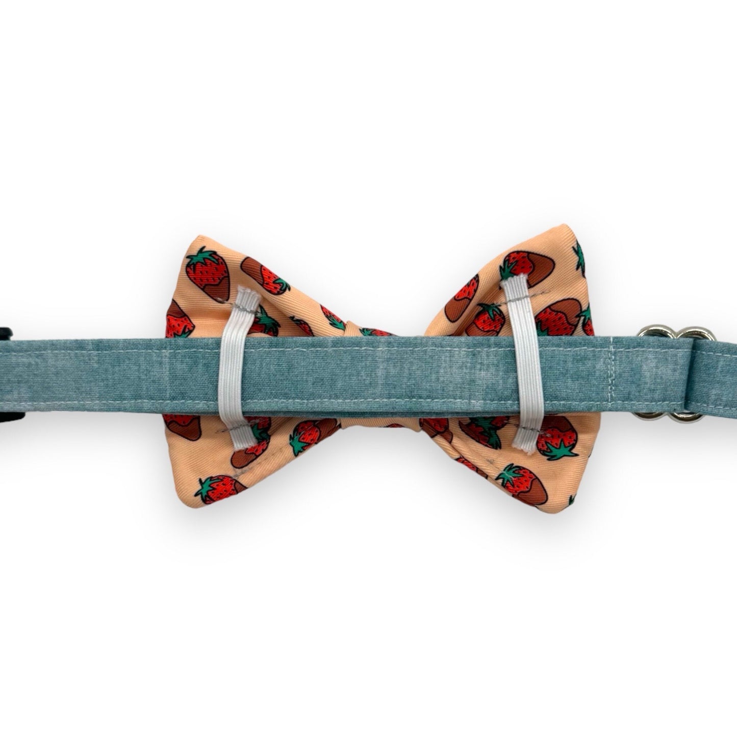 Chocolate Covered Strawberries Pet Bow Tie, Valentines Accessories