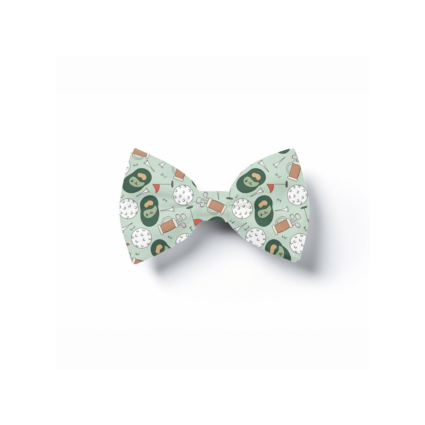 Golf Pattern Pet Bow Tie, Over Collar Dog Neckwear