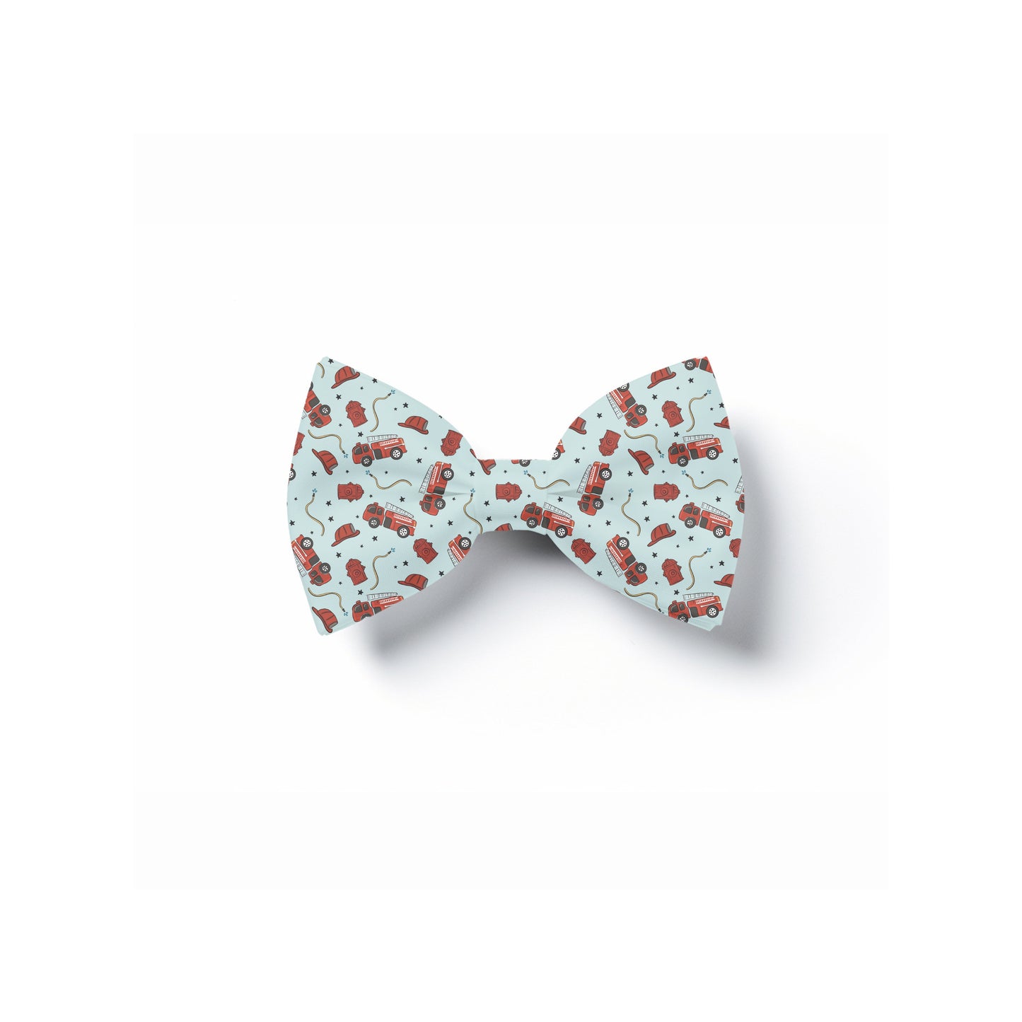 Fire Engine Pet Bow Tie, Over Collar Neckwear