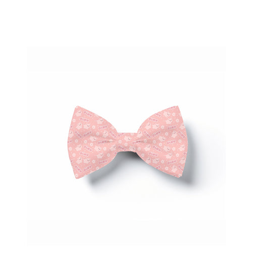 Pig Print Pet Bow Tie, Over Collar Dog/Cat Neckwear