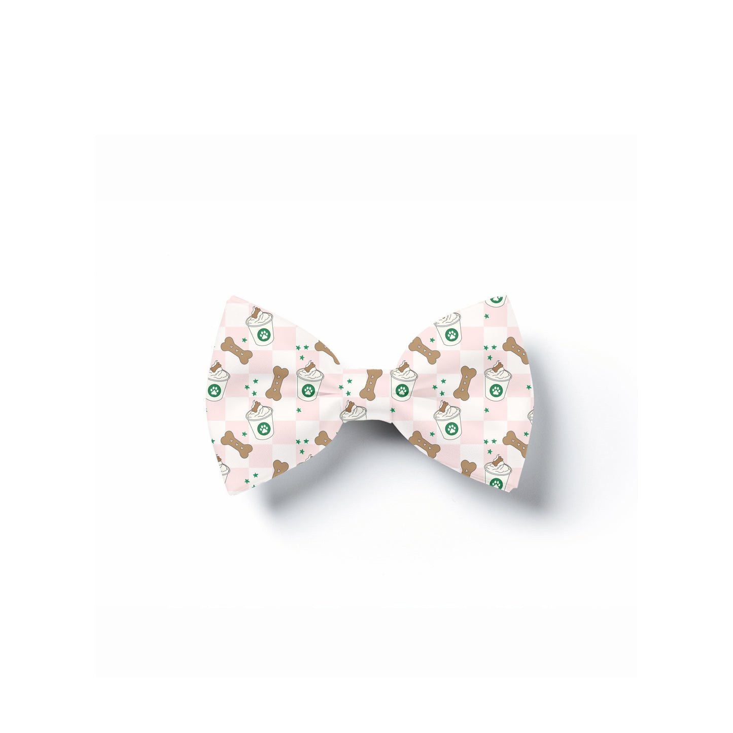 Puppuccino Dog Bow Tie, Over Collar Pet Neckwear