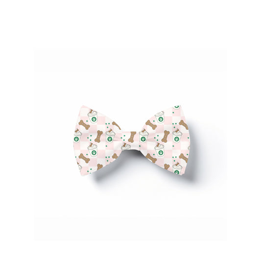Puppuccino Dog Bow Tie, Over Collar Pet Neckwear