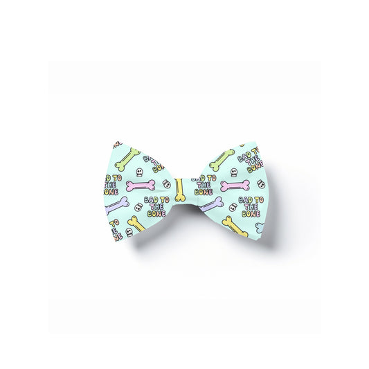Bad to the Bone Pet Bow Tie, Dog Collar Accessory