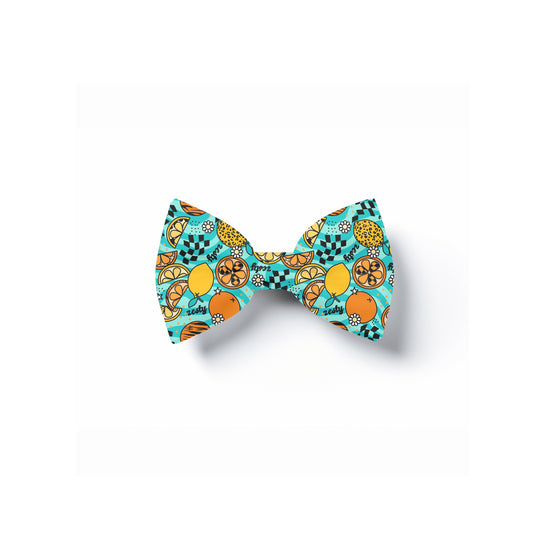 Zesty Lemons Pet Bow Tie, Over Collar Dog/Cat Neckwear