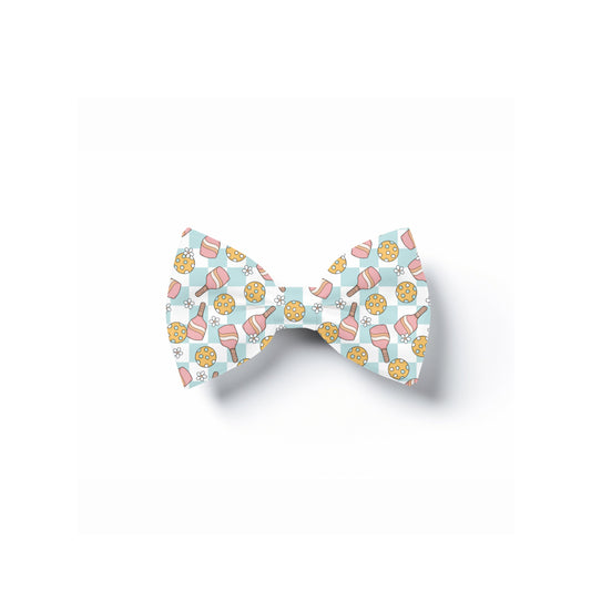 Pickleball Pet Bow Tie, Over Collar Dog Neckwear