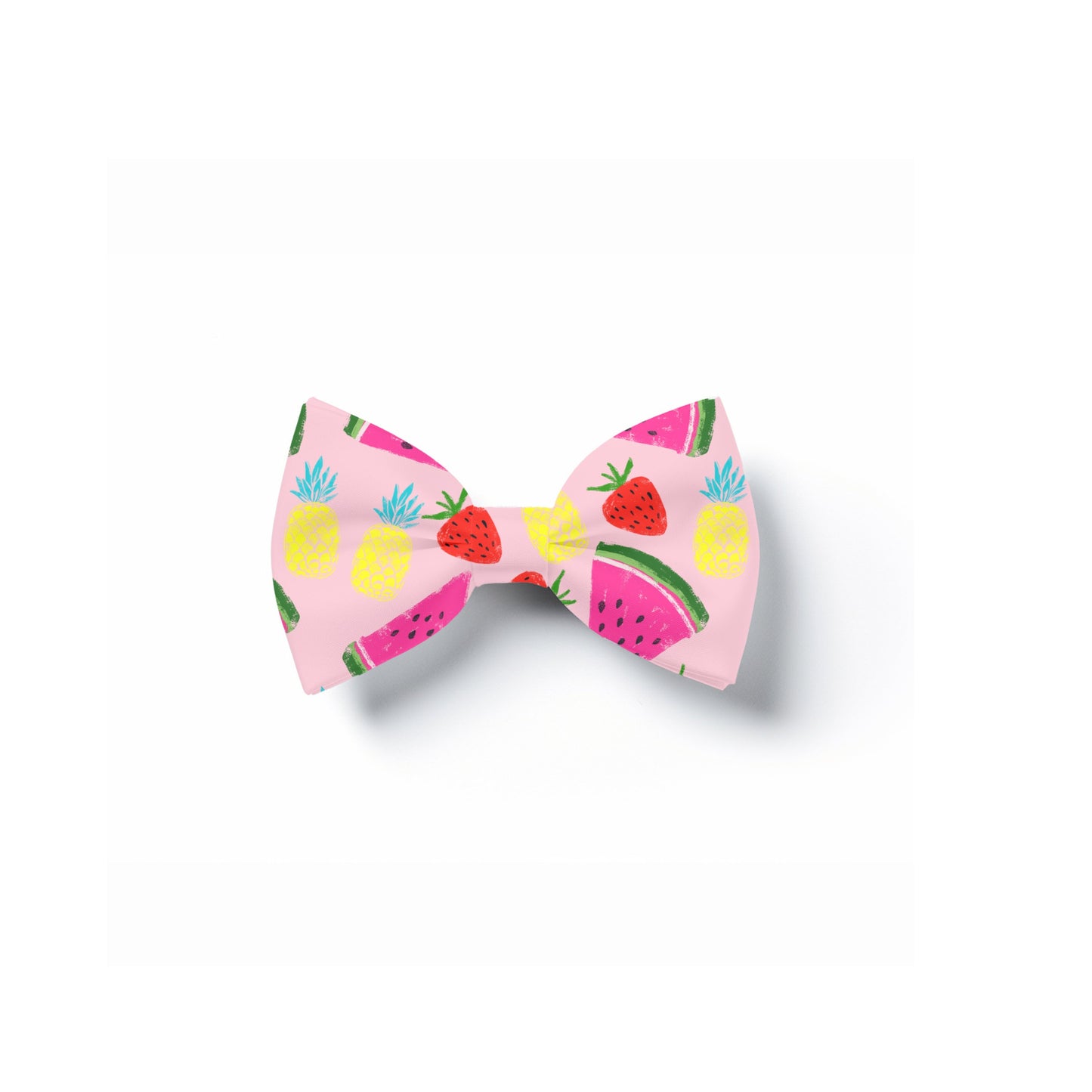 Fruit Print Pet Bow Tie, Over Collar Dog Neckwear