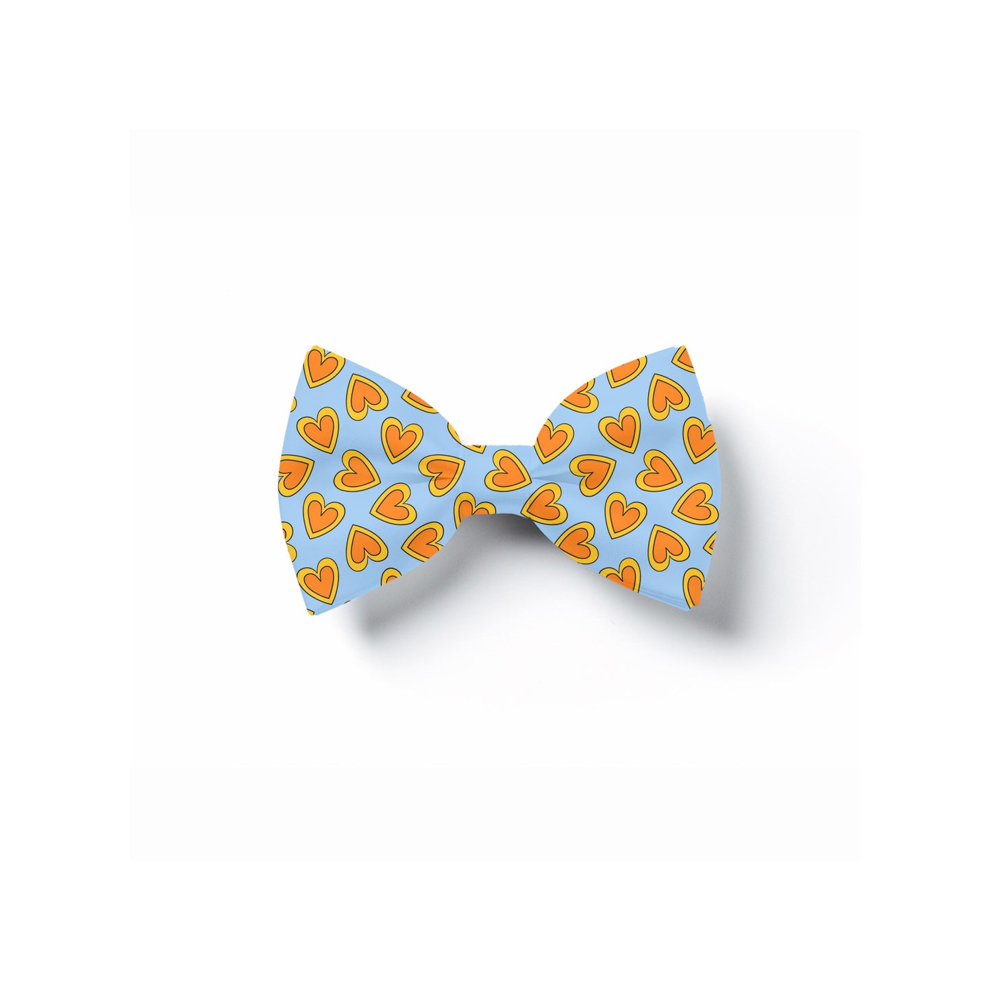 Blue Heart Pet Bow Tie, Over Collar, Valentine's Day