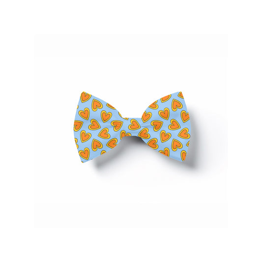 Blue Heart Pet Bow Tie, Over Collar, Valentine's Day