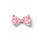 Pink Bow Print Pet Bow Tie, Girly Valentine's Accessory