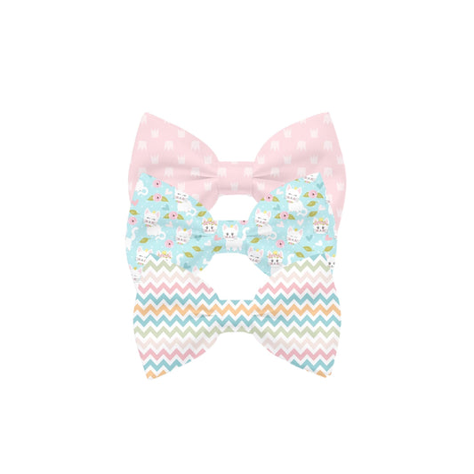 Princess Cat Bow Tie Set, Pet Collar Neckwear, Handmade Bows