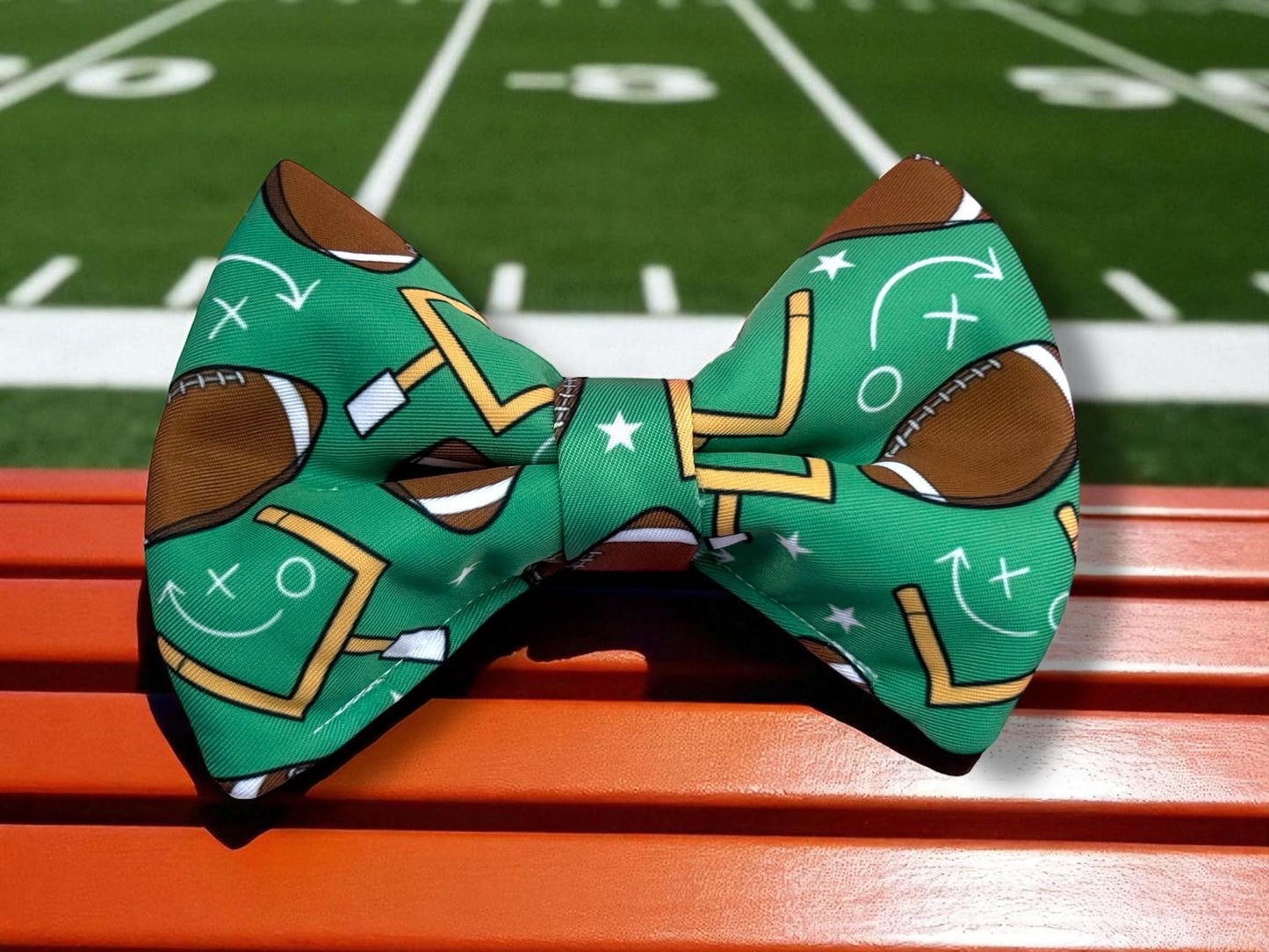 Football Pet Bow Tie, Dog Cat Neckwear