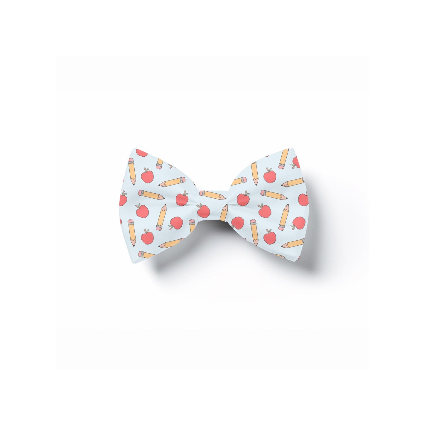 Apple Pencil Pet Bow Tie, Teacher Dog Collar Accessory
