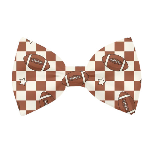 Football Pet Bow Tie, Game Day Dog Cat Neckwear