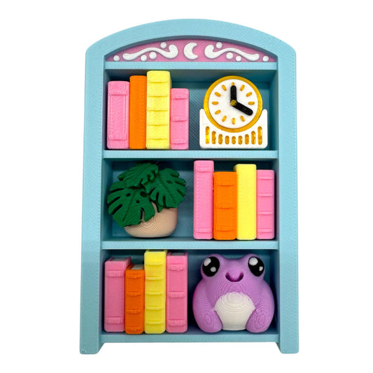 Bookshelf Clicker Set, , personalized colors, Fidget Stress Relief Desk,  Shelf Decor