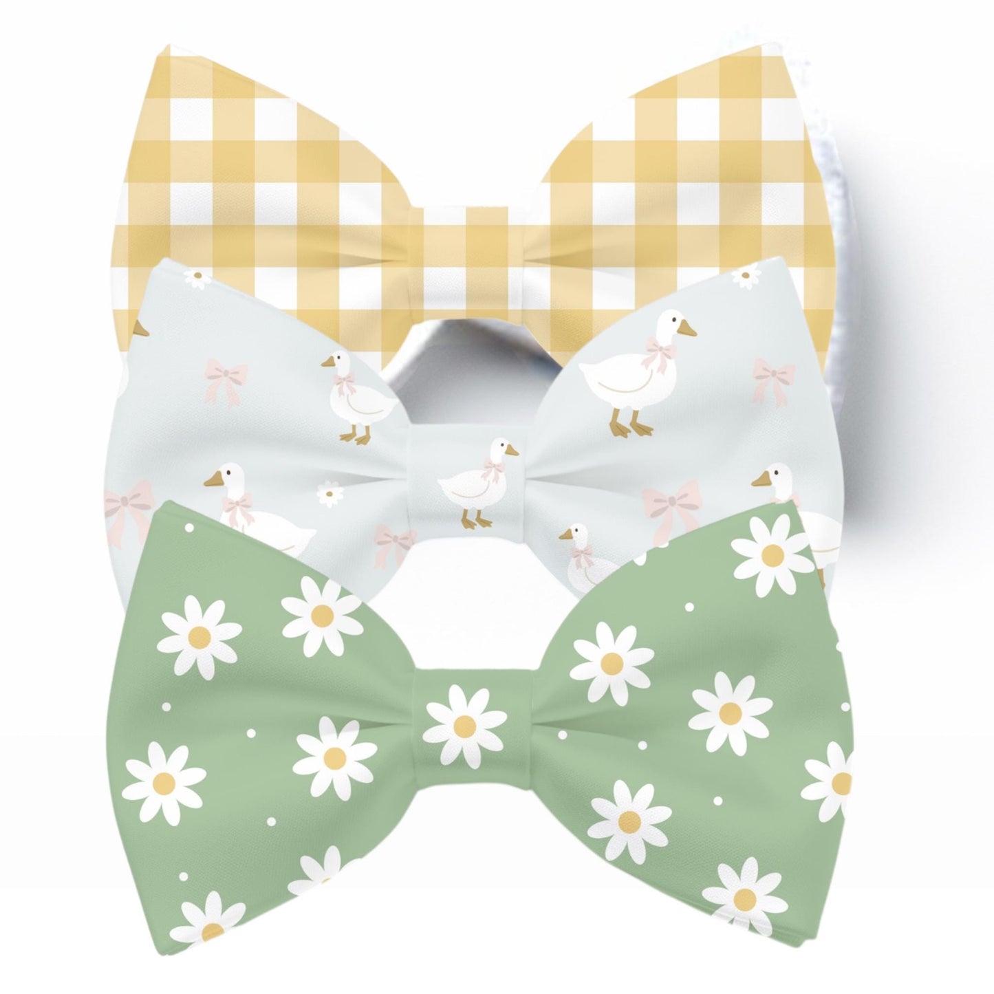 Goose, spring, Daisy, Pet Bow Tie,  Collar, 3 Pack