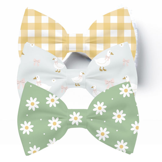 Goose, spring, Daisy, Pet Bow Tie,  Collar, 3 Pack