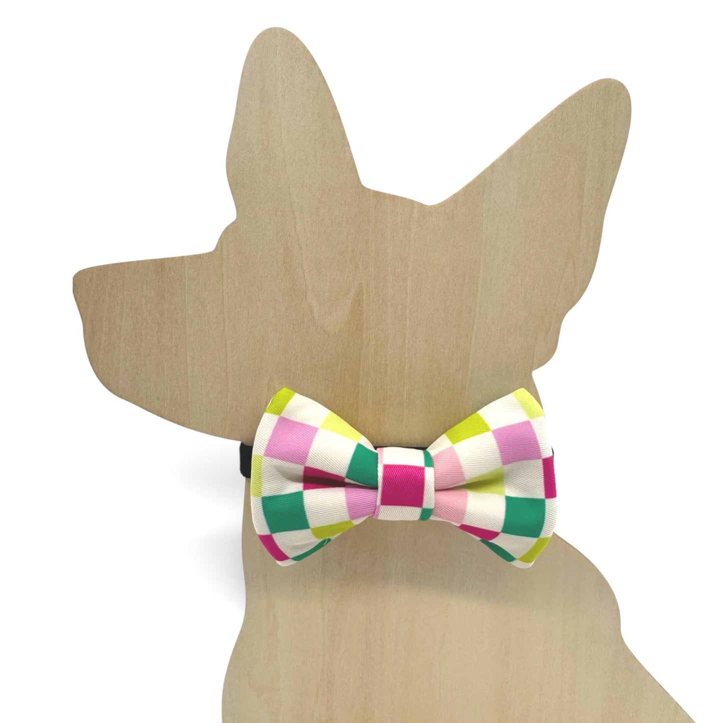 Pet Bow Tie, Checkered Pattern, Collar Accessory, Summer, Bow, Dog Bow Tie, Cat Bow