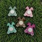 Bunny, Easter, Spring, Fidget Clicker, Keychain, Desk Fidget