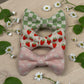 Strawberry, Checkered, Daisy, Spring, Pet Bow Tie Collar, 3 Pack