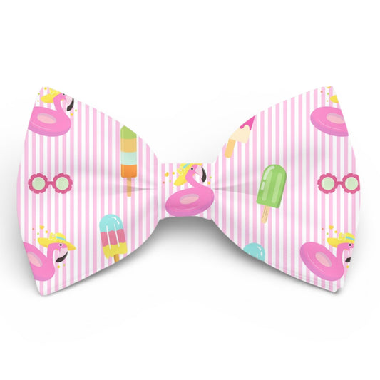 Flamingo, Summer, Pet Bow Tie, Pink Beachy Dog, cat, Bow, Accessories