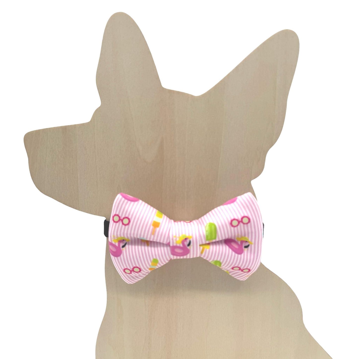 Flamingo, Summer, Pet Bow Tie, Pink Beachy Dog, cat, Bow, Accessories
